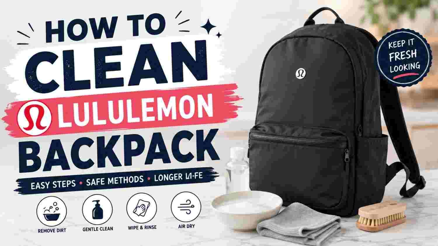 How to Clean Lululemon Backpack: 8 Easy Wash Guides